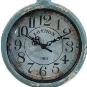 Table desk top destressed clock